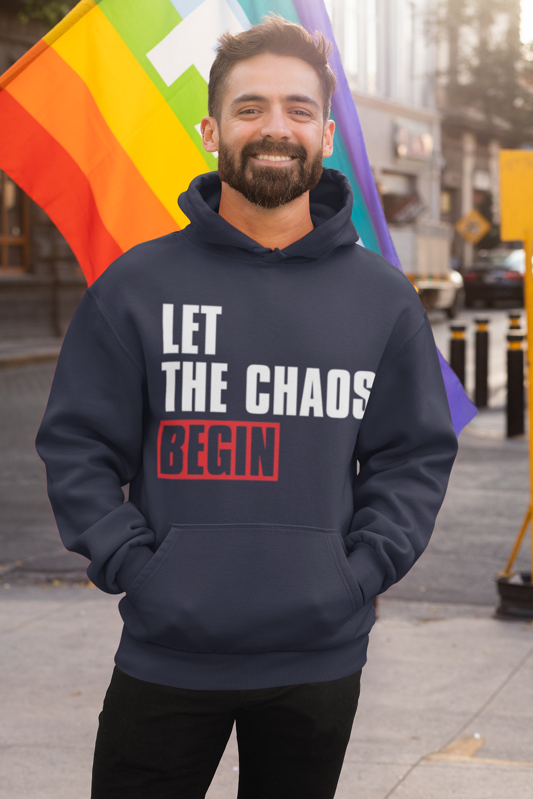 Let The Chaos Begin Money Heist Men Hoodies-KidsFashionVilla