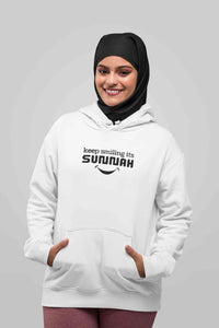 Keep Smiling Its Sunnah Hoodies for Women-KidsFashionVilla