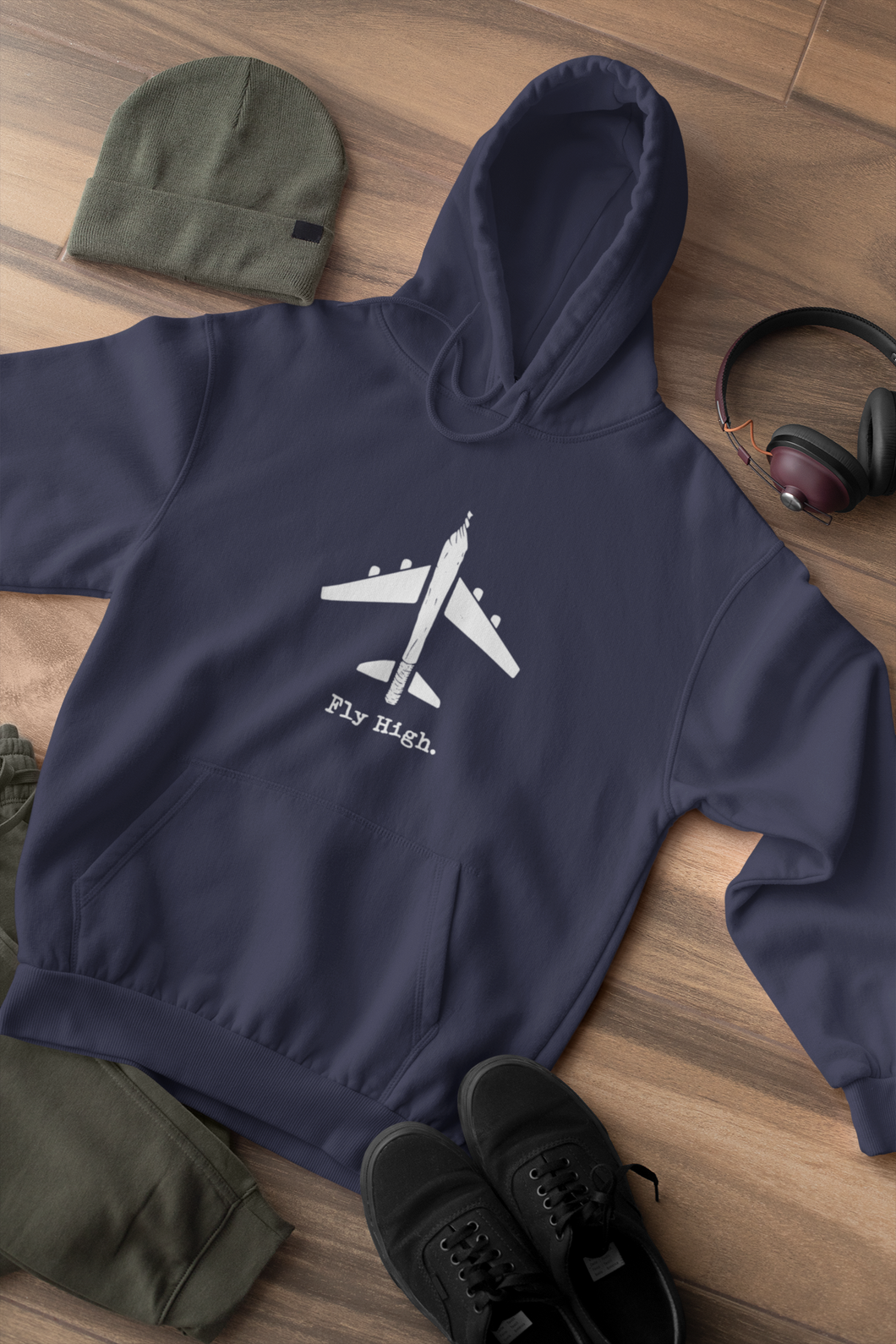 Fly High Men Hoodies-KidsFashionVilla