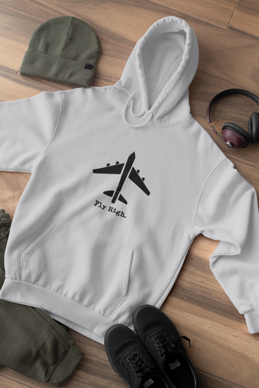 Fly High Men Hoodies-KidsFashionVilla