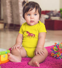 Load image into Gallery viewer, Horse Abstract Rompers for Baby Girl- FunkyTradition FunkyTradition
