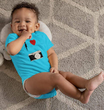 Load image into Gallery viewer, I love camera Rompers for Baby Boy- FunkyTradition FunkyTradition
