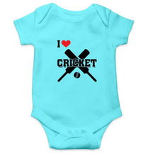 Load image into Gallery viewer, I Love Cricket Rompers for Baby Boy Rompers for Baby Boy - FunkyTradition FunkyTradition
