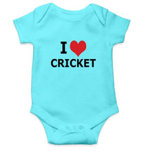 Load image into Gallery viewer, I Love Cricket Rompers for Baby Boy Rompers for Baby Boy - FunkyTradition FunkyTradition
