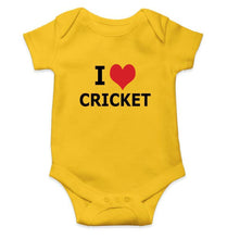 Load image into Gallery viewer, I Love Cricket Rompers for Baby Girl- FunkyTradition FunkyTradition
