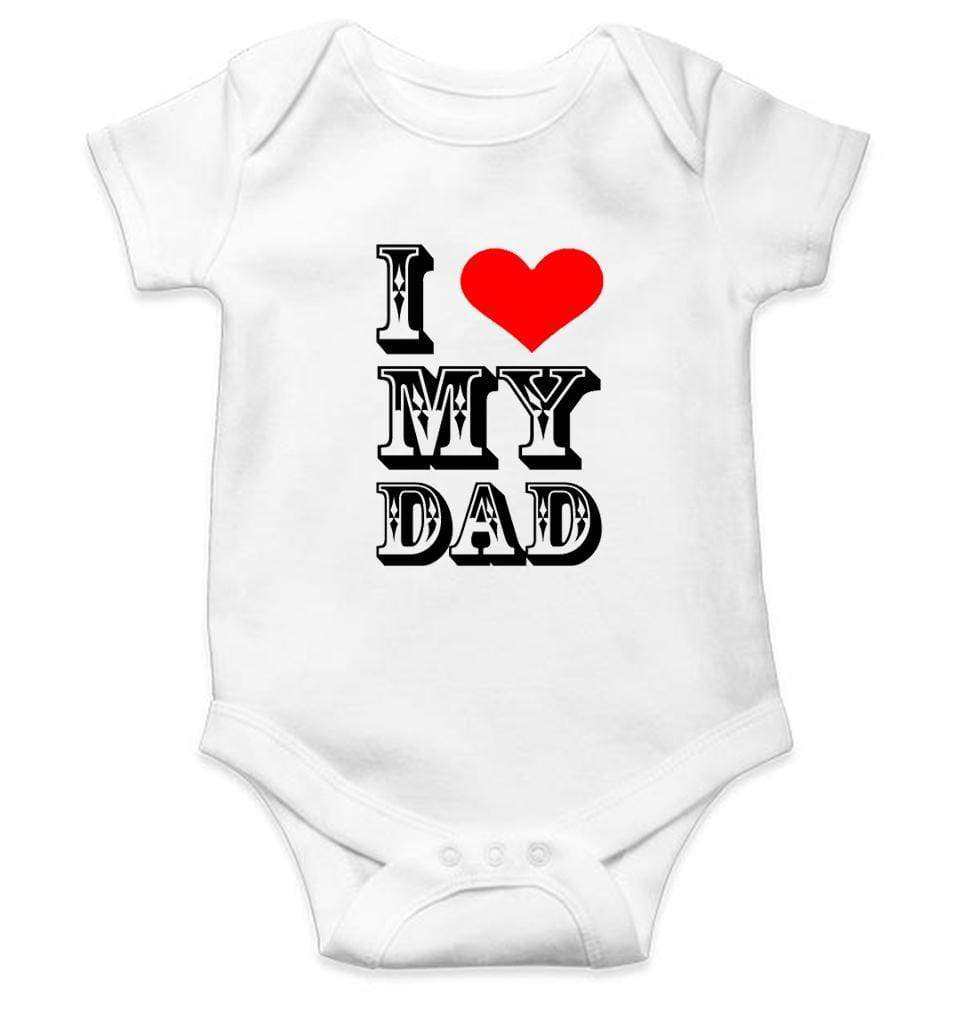 I Love My Dad Rompers for Baby Girl- FunkyTradition FunkyTradition