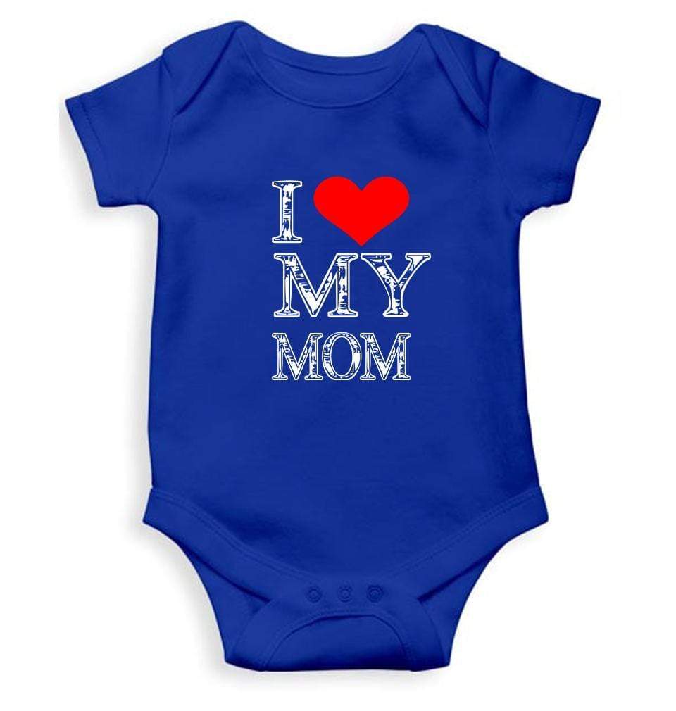 I Love My Mom Rompers for Baby Boy- FunkyTradition FunkyTradition