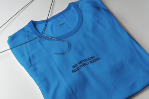 Not Anti Social Selectively Social Minimal Women Half Sleeves T-shirt- KidsFashionVilla