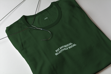 Load image into Gallery viewer, Not Anti Social Selectively Social Minimal Women Half Sleeves T-shirt- KidsFashionVilla
