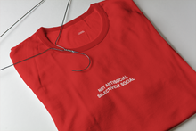 Load image into Gallery viewer, Not Anti Social Selectively Social Minimal Women Half Sleeves T-shirt- KidsFashionVilla
