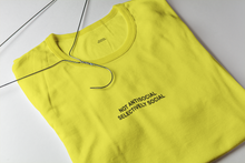 Load image into Gallery viewer, Not Anti Social Selectively Social Minimal Women Half Sleeves T-shirt- KidsFashionVilla

