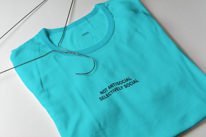 Not Anti Social Selectively Social Minimal Women Half Sleeves T-shirt- KidsFashionVilla