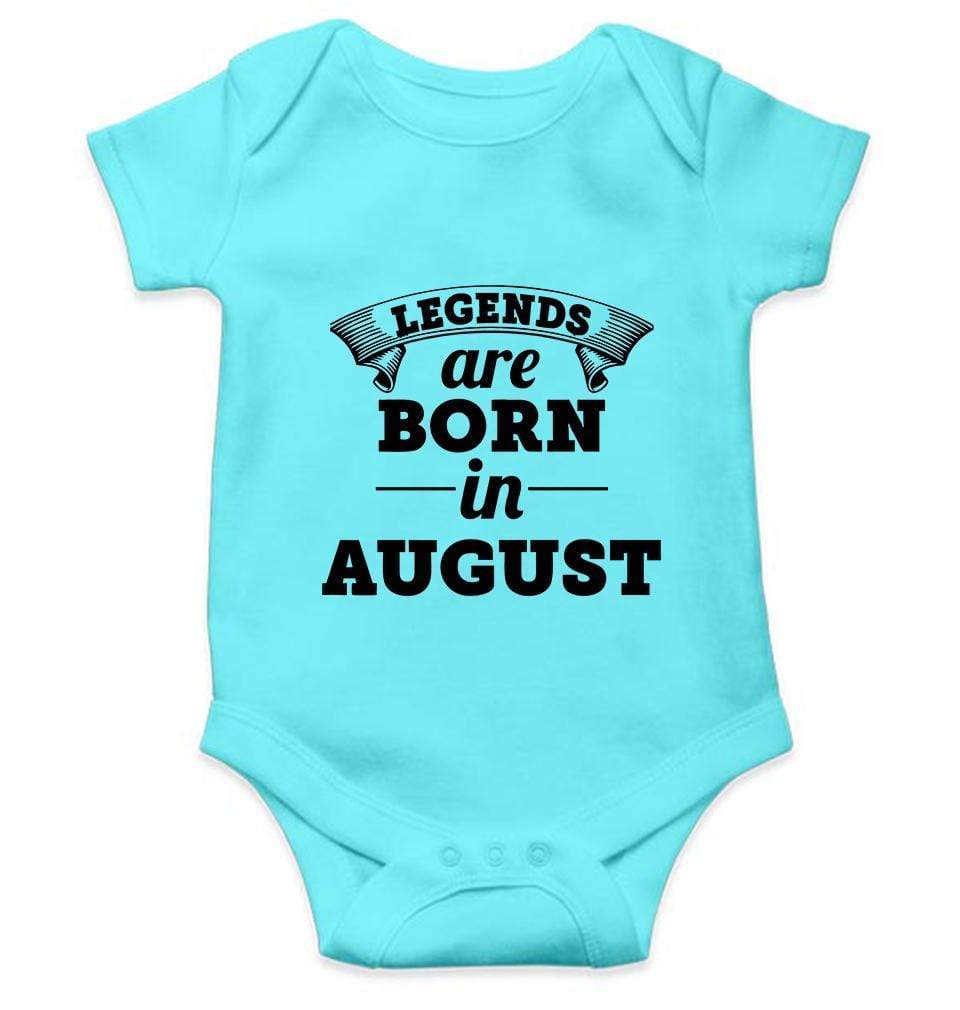 Legends are Born in August Rompers for Baby Girl- FunkyTradition FunkyTradition