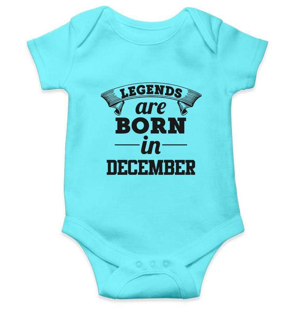 Legends are born in December Rompers for Baby Boy- FunkyTradition FunkyTradition