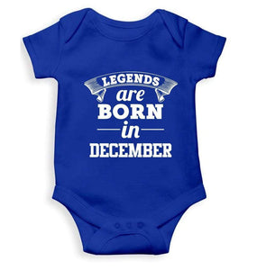 Legends are Born in December Rompers for Baby Girl- FunkyTradition FunkyTradition