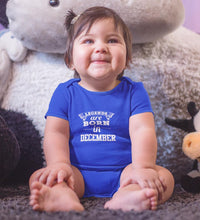 Load image into Gallery viewer, Legends are Born in December Rompers for Baby Girl- FunkyTradition FunkyTradition
