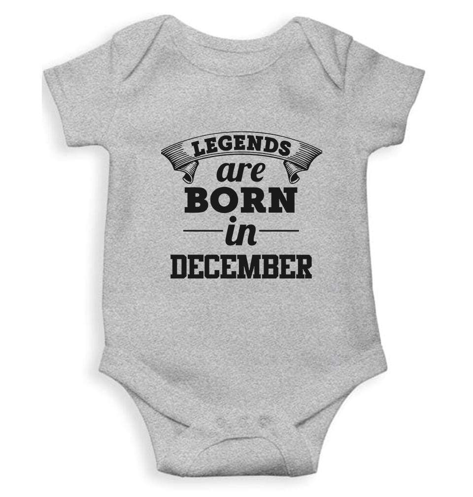 Legends are Born in December Rompers for Baby Girl- FunkyTradition FunkyTradition