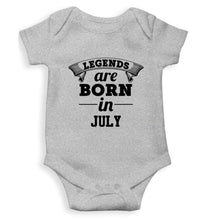 Load image into Gallery viewer, Legends are Born in July Rompers for Baby Girl- FunkyTradition FunkyTradition
