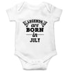 Legends are Born in July Rompers for Baby Girl- FunkyTradition FunkyTradition