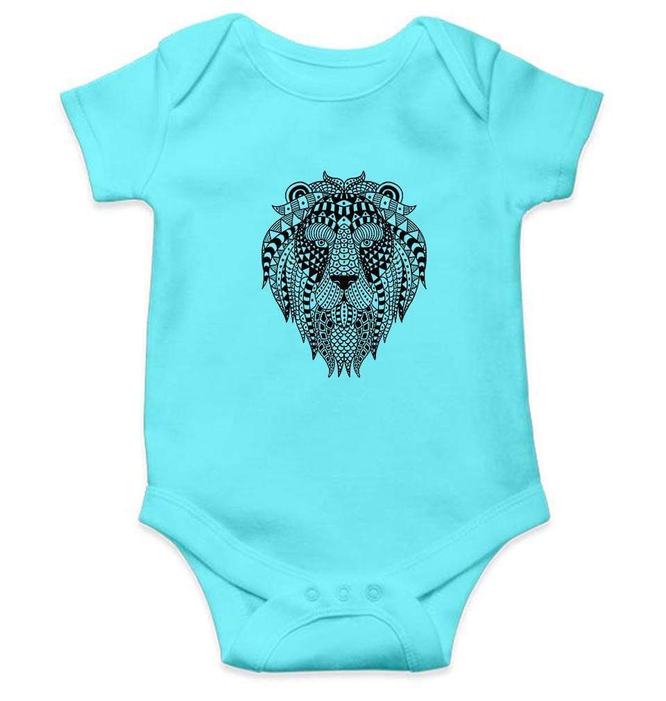 Lion Abstract Rompers for Baby Girl- FunkyTradition FunkyTradition