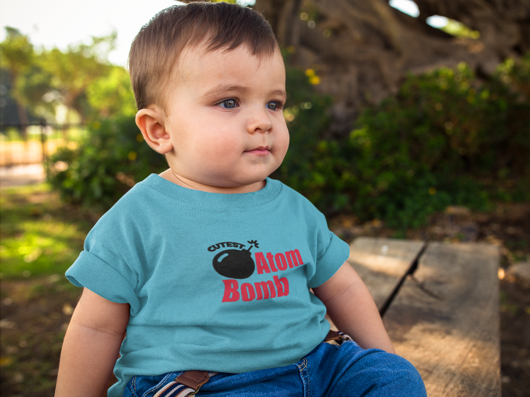 Cutest Atom Bomb Half Sleeves T-Shirt for Boy-KidsFashionVilla