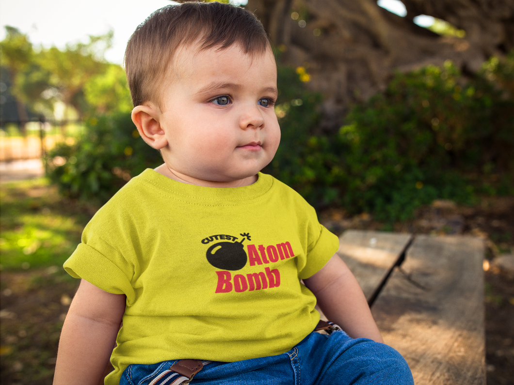 Cutest Atom Bomb Half Sleeves T-Shirt for Boy-KidsFashionVilla