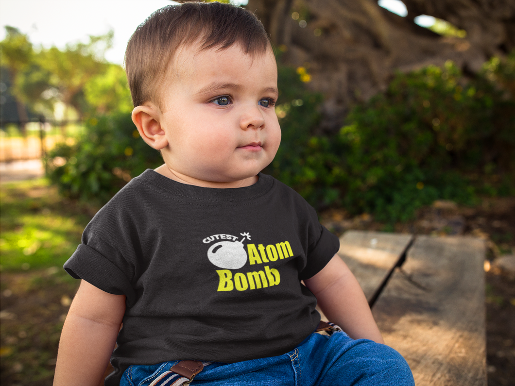 Cutest Atom Bomb Half Sleeves T-Shirt for Boy-KidsFashionVilla