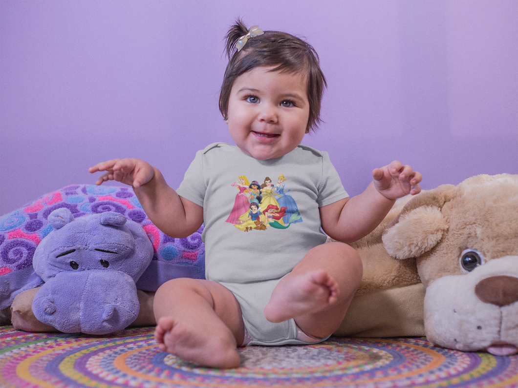 Cute Princess Cartoon Rompers for Baby Girl- KidsFashionVilla