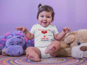 Custom Name I love My Masi So Much Rompers for Baby Girl- KidsFashionVilla