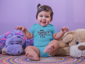On Santas Cute List Christmas Rompers for Baby Girl- KidsFashionVilla