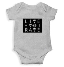 Load image into Gallery viewer, Live Love Rave Rompers for Baby Boy- FunkyTradition FunkyTradition

