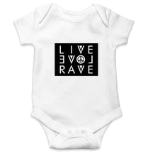 Load image into Gallery viewer, Live Love Rave Rompers for Baby Girl- FunkyTradition FunkyTradition
