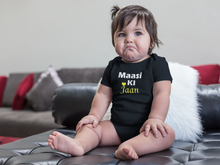 Load image into Gallery viewer, Masi Ki Jaan Black Rompers for Baby Girl - KidsFashionVilla
