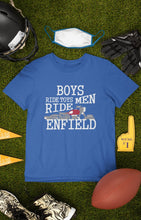 Load image into Gallery viewer, Men Ride Enfield Biker Mens Half Sleeves T-shirt- FunkyTeesClub - Funky Tees Club
