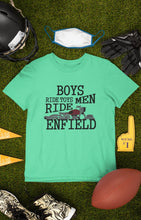 Load image into Gallery viewer, Men Ride Enfield Biker Mens Half Sleeves T-shirt- FunkyTeesClub - Funky Tees Club
