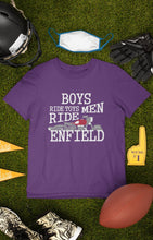 Load image into Gallery viewer, Men Ride Enfield Biker Mens Half Sleeves T-shirt- FunkyTeesClub - Funky Tees Club

