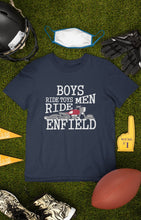 Load image into Gallery viewer, Men Ride Enfield Biker Mens Half Sleeves T-shirt- FunkyTeesClub - Funky Tees Club
