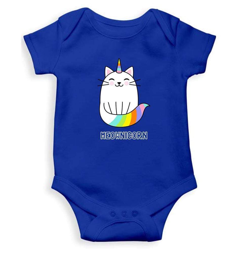 Meownicorn Rompers for Baby Boy- FunkyTradition FunkyTradition