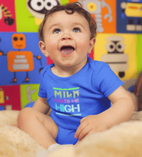 Load image into Gallery viewer, Milk Makes Me High Rompers for Baby Boy- FunkyTradition FunkyTradition
