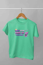 Load image into Gallery viewer, Take Care Of Me Retro Typography Women Half Sleeves T-shirt- KidsFashionVilla
