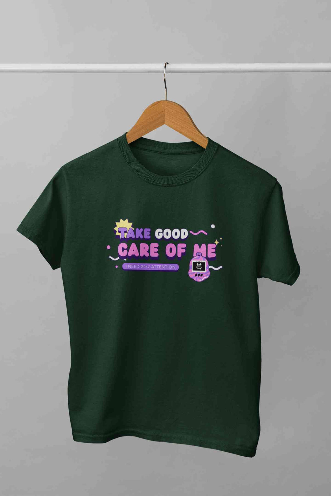 Take Care Of Me Retro Typography Women Half Sleeves T-shirt- KidsFashionVilla