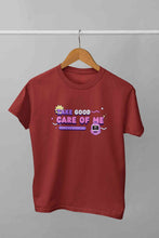 Load image into Gallery viewer, Take Care Of Me Retro Typography Mens Half Sleeves T-shirt- KidsFashionVilla
