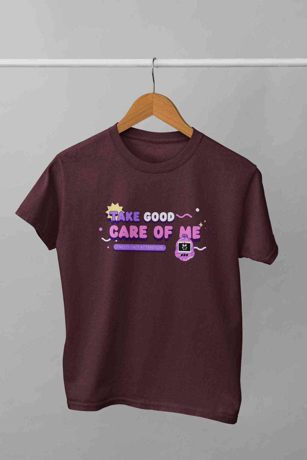 Take Care Of Me Retro Typography Women Half Sleeves T-shirt- KidsFashionVilla