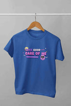 Load image into Gallery viewer, Take Care Of Me Retro Typography Women Half Sleeves T-shirt- KidsFashionVilla
