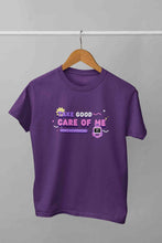 Load image into Gallery viewer, Take Care Of Me Retro Typography Mens Half Sleeves T-shirt- KidsFashionVilla
