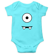 Load image into Gallery viewer, Minion Eye and Teeth Rompers for Baby Boy- FunkyTradition FunkyTradition
