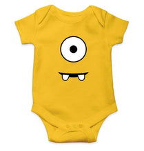 Load image into Gallery viewer, Minion Eye and Teeth Rompers for Baby Girl- FunkyTradition FunkyTradition
