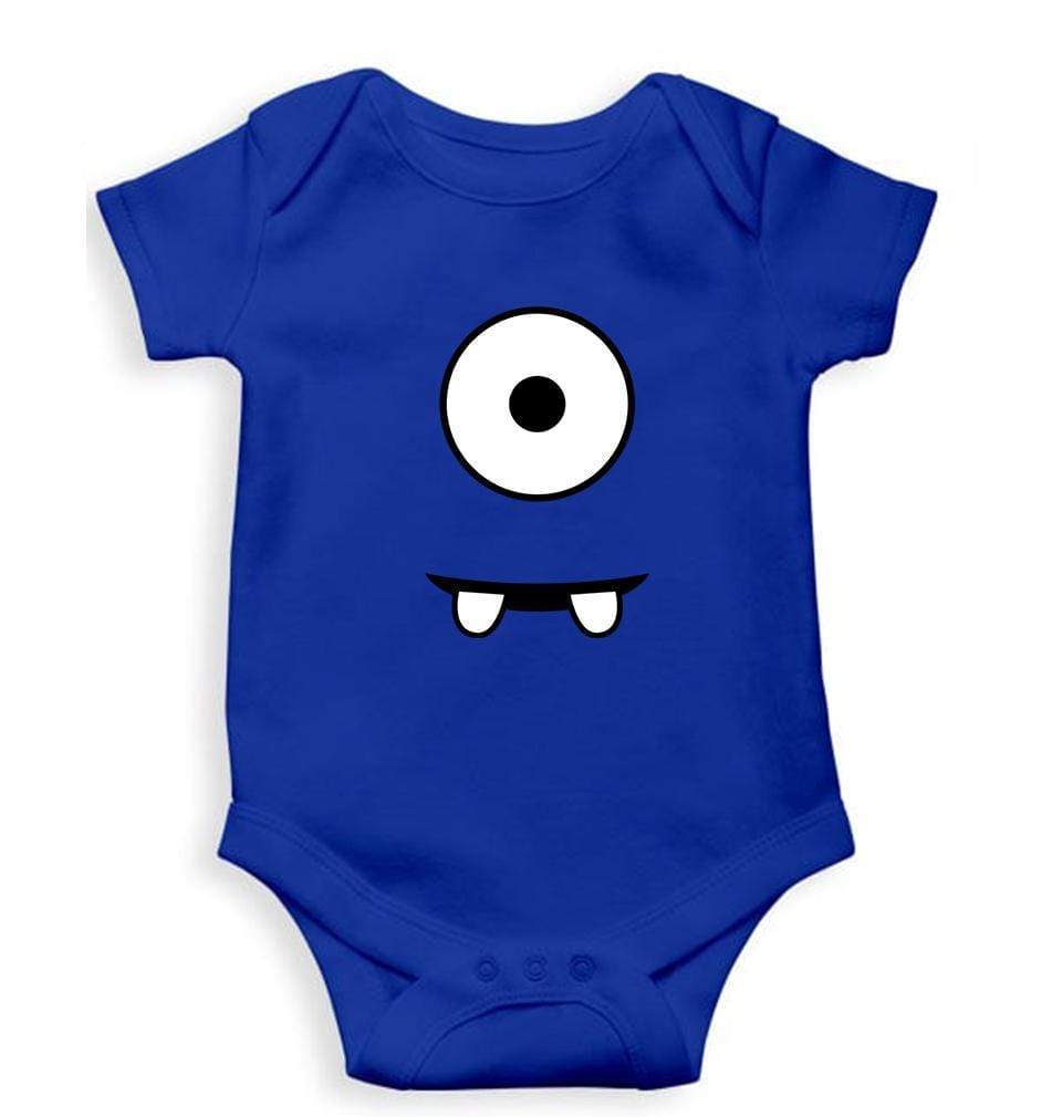 Minion Eye and Teeth Rompers for Baby Girl- FunkyTradition FunkyTradition