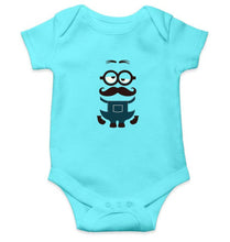 Load image into Gallery viewer, Minion Mustache Rompers for Baby Girl- FunkyTradition FunkyTradition
