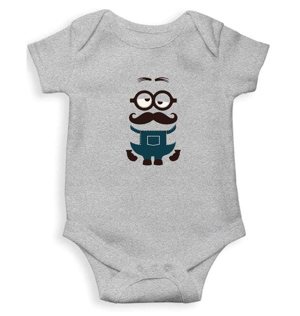 Minion Mustache Rompers for Baby Girl- FunkyTradition FunkyTradition